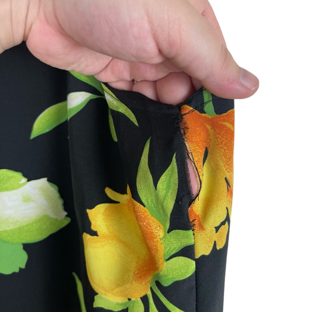 Vintage Y2K Daily Wear Women’s Size Small Yellow Floral Cottagecore Grunge Dress - Picture 9 of 11